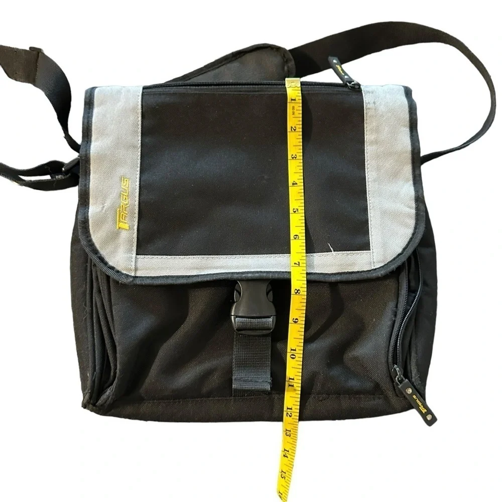 Targus Black Small Messenger Crossbody Laptop Nylon Bag